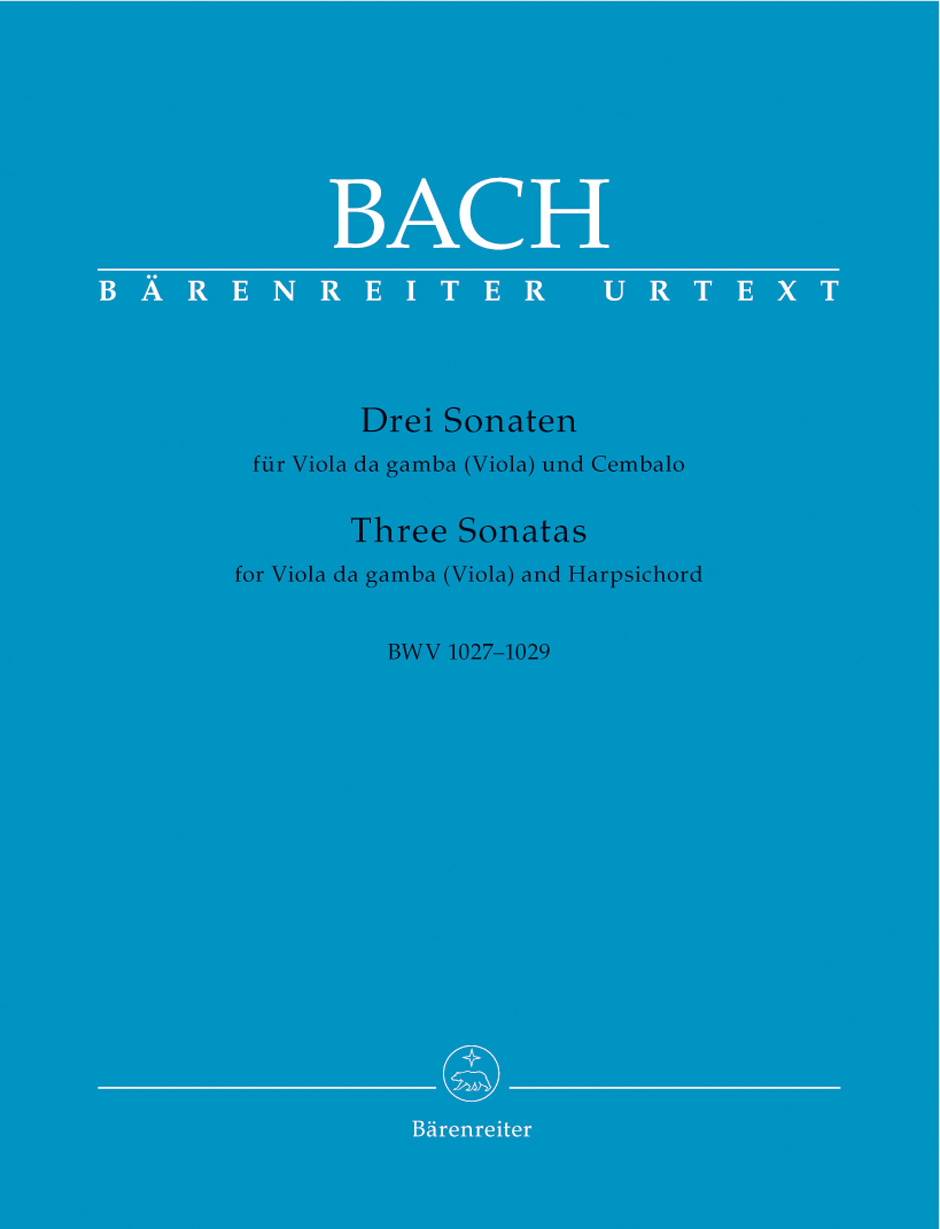 J. S. Bach - DREI SONATEN FÜR VIOLA DA GAMBA (VIOLA) UND CEMBALO BWV 1027-1029 (HANS EPPSTEIN)
