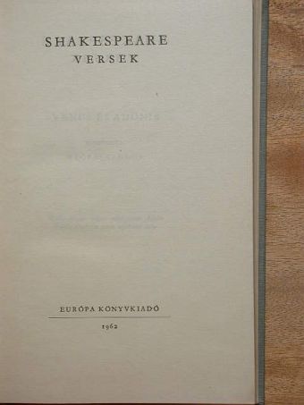 Shakespeare - Versek [antikvár]