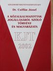 Dr. Cséffán József - A közalkalmazottak jogállásáról szóló törvény és magyarázata [antikvár]