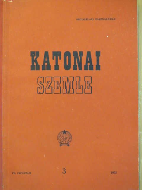 Adorján József - Katonai Szemle 1955. március [antikvár]