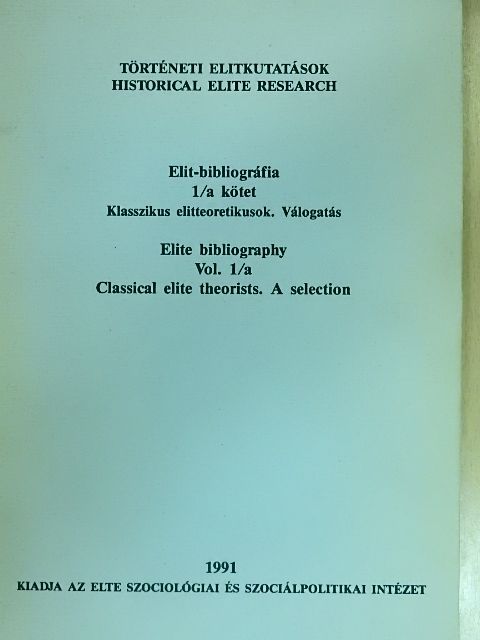 Elit-bibliográfia 1/a [antikvár]