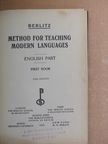 M. D. Berlitz - Method for Teaching Modern Languages I. [antikvár]