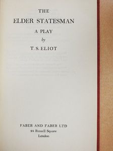 T. S. Eliot - The Elder Statesman [antikvár]
