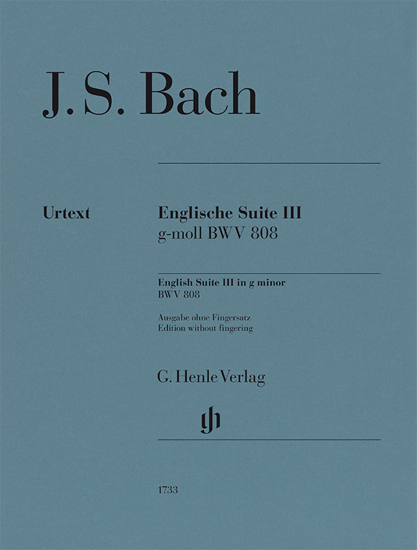 J. S. Bach - ENGLISCHE SUITE III g-MOLL BWV 808