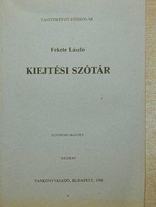 Fekete László - Kiejtési szótár [antikvár]