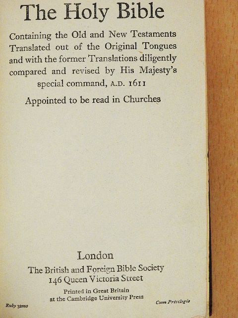 The Holy Bible [antikvár]