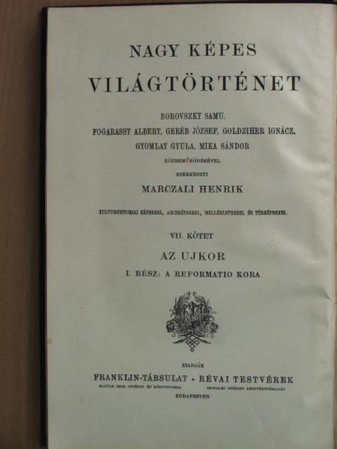 Borovszky Samu - Nagy képes világtörténet VII. [antikvár]