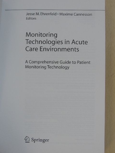 Aman Mahajan - Monitoring Technologies in Acute Care Environments [antikvár]