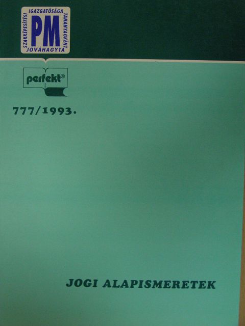 Dr. Németh István - Jogi alapismeretek [antikvár]