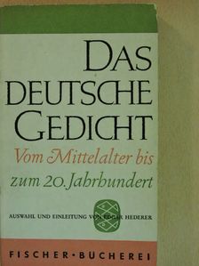 Clemens Brentano - Das deutsche Gedicht vom Mittelalter bis zum 20. Jahrhundert [antikvár]