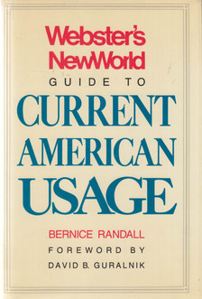 Bernice Randall - Webster's New World Guide to Current American Usage [antikvár]