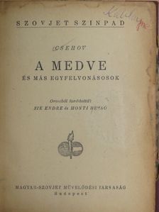 Csehov - A medve és más egyfelvonásosok [antikvár]