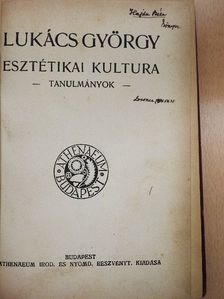 Lukács György - Esztétikai kultura [antikvár]