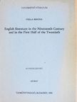 Bertha Csilla - English literature in the Nineteenth Century and in the First Half of the Twentieth [antikvár]