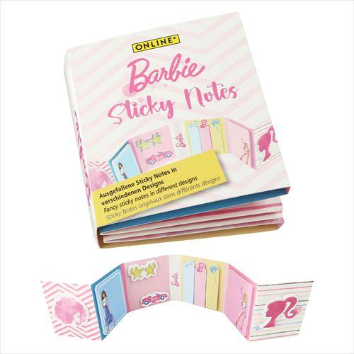 P0130 - 1369 - Jegyzettömb Online Barbie oldaljelölővel 6 db-os klt.-ben