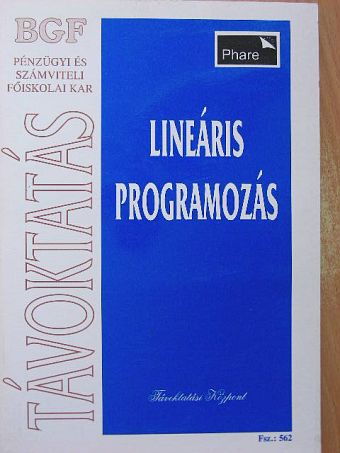 Csernyák László - Lineáris programozás [antikvár]