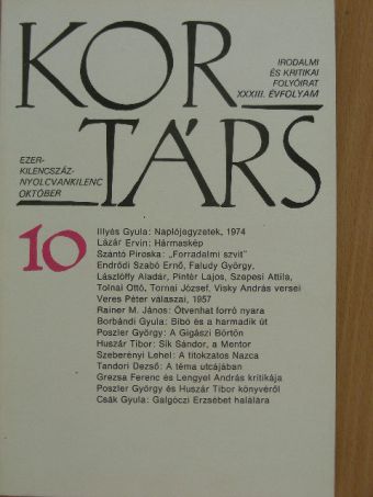 Borbándi Gyula - Kortárs 1989. október [antikvár]