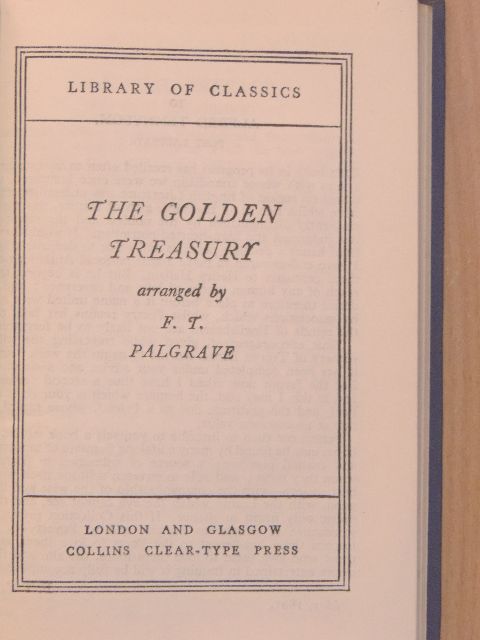 John Lyle - The Golden Treasury [antikvár]