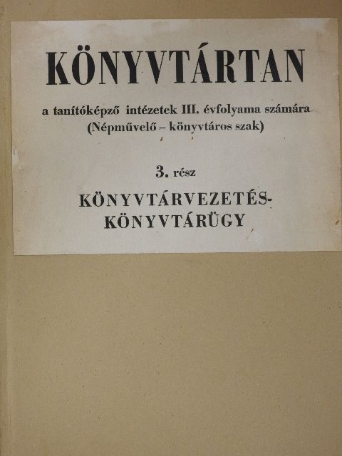 Sallai István - Könyvtártan 3. [antikvár]
