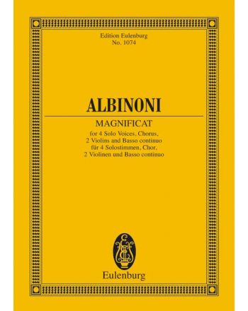 ALBINONI - MAGNIFICAT TASCHENPARTITUR (F.SCHRÖDER), ANTIKVÁR PÉLDÁNY