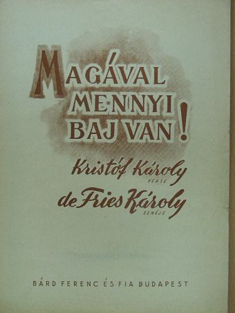 De Fries Károly - Magával mennyi baj van! [antikvár]