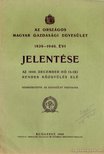 Az Országos Magyar Gazdasági Egyesület 1939-1940. évi jelentése [antikvár]
