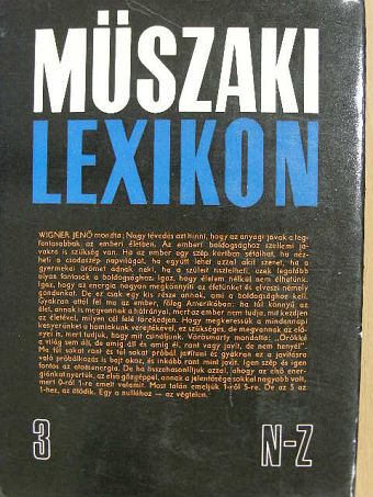 Balaton Jenő - Műszaki lexikon 3. [antikvár]