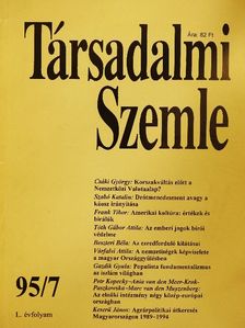Ania Van Den Meerkrok-Paszkowska - Társadalmi Szemle 1995. július [antikvár]