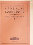 Fodor Ferenc - Néprajzi tanulmányok 7. [antikvár]