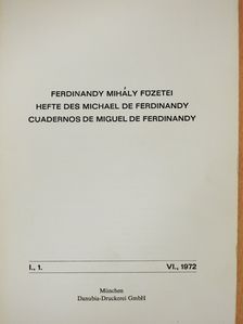 Ferdinandy Mihály - Ferdinandy Mihály füzetei I/1. (dedikált példány) [antikvár]