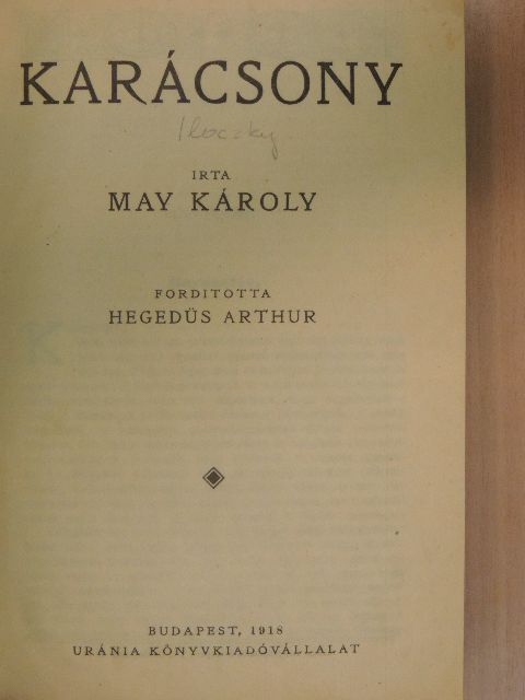 May Károly - Karácsony [antikvár]