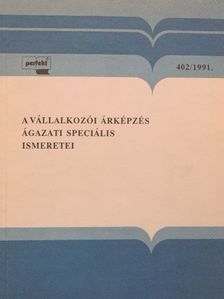 Ivanyos András - A vállalkozói árképzés ágazati speciális ismeretei [antikvár]