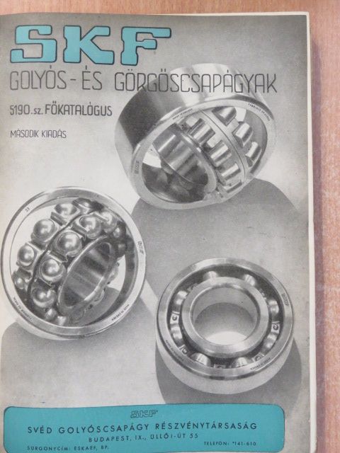 SKF golyós- és görgőscsapágyak 5190. sz. főkatalógus [antikvár]