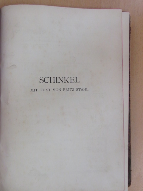 Fritz Stahl - Schinkel/Frank Lloyd Wright/Alfred Messel [antikvár]