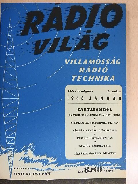 Csák Ervin - Rádióvilág 1948. (nem teljes évfolyam) [antikvár]