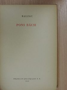 Honoré de Balzac - Pons bácsi [antikvár]