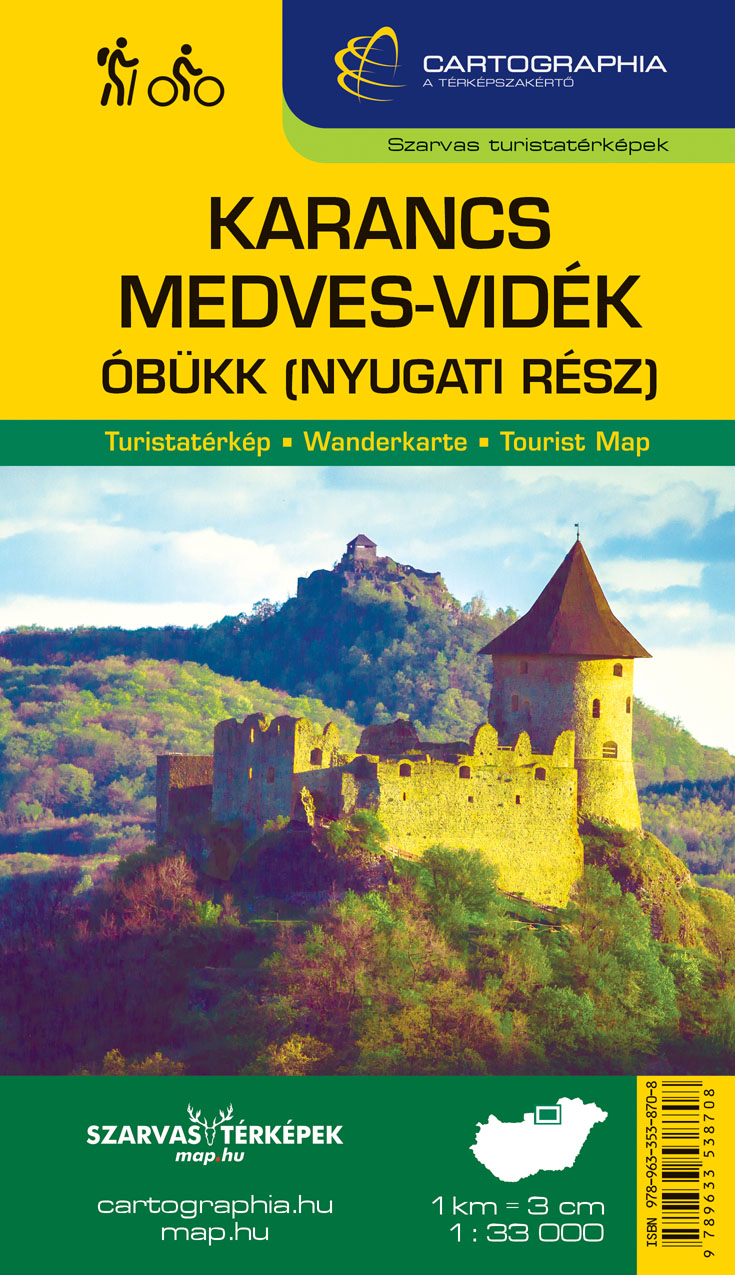 Karancs, Medves-vidék, Óbükk (Nyugat) turistatérkép