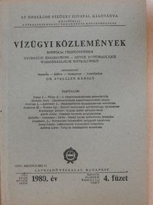 Fülöp E. - Vízügyi Közlemények 1980/4. [antikvár]