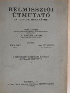 Csathó József - Belmissziói útmutató az 1937-38. munkaévre [antikvár]