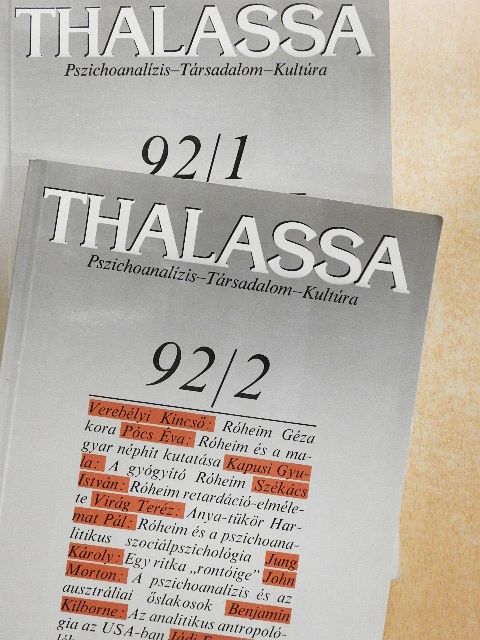 André Haynal - Thalassa 1992/1-2. [antikvár]