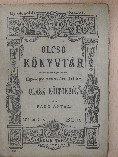 Aleardi - Olasz költőkből [antikvár]