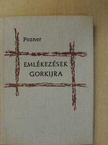 Vladimir Pozner - Emlékezések Gorkijra [antikvár]
