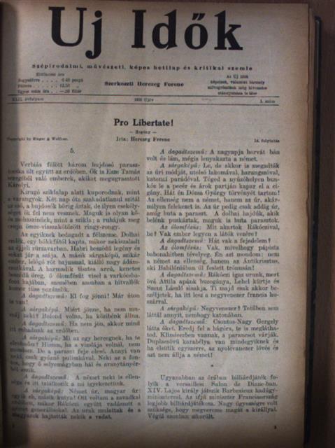 Ormos Ernő - Uj Idők 1936. (nem teljes évfolyam) [antikvár]