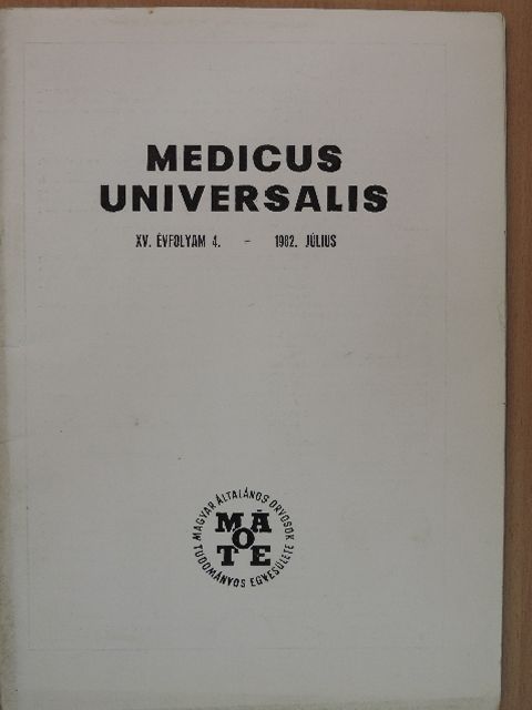 Dr. Arnold Csaba - Medicus Universalis 1982. július/Supplementum [antikvár]