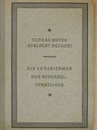 Dr. Adalbert Deckert - Tafeln der Hyperbelfunktionen Formeln [antikvár]