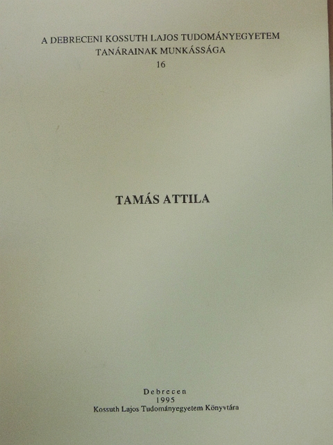 Tamás Attila [antikvár]