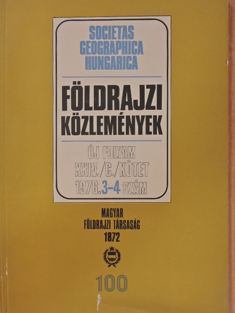 Dr. Havas Gáborné - Földrajzi Közlemények 1976/3-4. [antikvár]