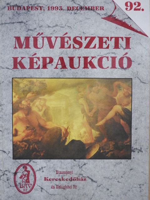 92. Művészeti képaukció [antikvár]
