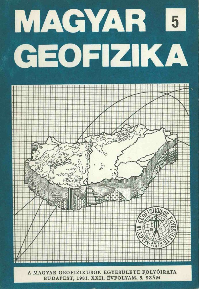 Zelei András - Magyar geofizika XXII. évf. 5. szám [antikvár]