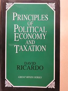 David Ricardo - Principles of Political Economy and Taxation [antikvár]